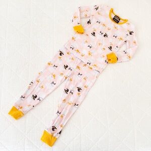 4 PJs and Pumpkins Girl Ghost Print Pajama Set Halloween